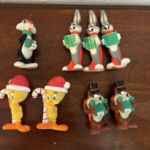 Vintage 1987 Looney Tunes Characters String Light Covers Lot Of 8